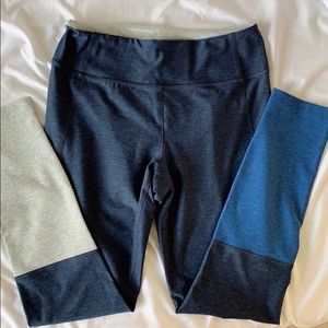 Outdoor Voices Navy Blue Dipped 7/8 Leggings